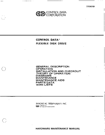 cdc 77834769Y Flexible Disk Drive Description May79  . Rare and Ancient Equipment cdc discs floppy 77834769Y_Flexible_Disk_Drive_Description_May79.pdf
