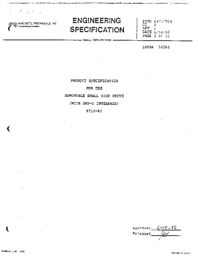 cdc 64717800rA RSD 9710-80 ProdSpec Jun82  . Rare and Ancient Equipment cdc discs rsd 64717800rA_RSD_9710-80_ProdSpec_Jun82.pdf