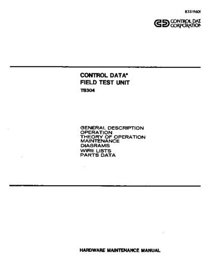 cdc 83319600G TB304 Jun77  . Rare and Ancient Equipment cdc discs tester 83319600G_TB304_Jun77.pdf
