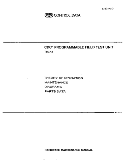 cdc 83324750F TB2A3 Programmable Tester Maintenance Feb87  . Rare and Ancient Equipment cdc discs tester 83324750F_TB2A3_Programmable_Tester_Maintenance_Feb87.pdf