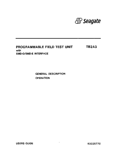 cdc 83325770C TB2A3 SMD-O SMD-E Tester Users Guide Mar90  . Rare and Ancient Equipment cdc discs tester 83325770C_TB2A3_SMD-O_SMD-E_Tester_Users_Guide_Mar90.pdf