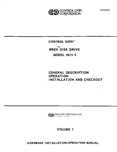 . Rare and Ancient Equipment 77715771B 9415-5 BJ7D5-A Vol 1 Jan83  . Rare and Ancient Equipment cdc discs wren 77715771B_9415-5_BJ7D5-A_Vol_1_Jan83.pdf