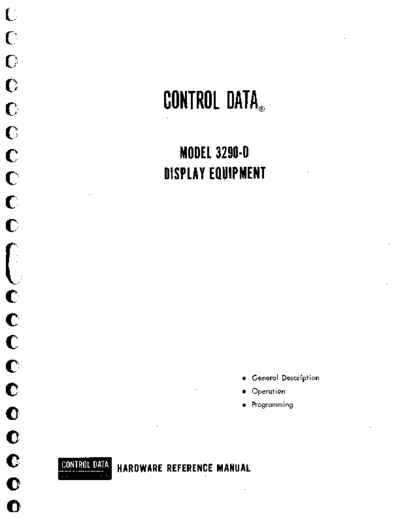 cdc 82122900 3290-D Display Equipment Hardware Ref Aug68  . Rare and Ancient Equipment cdc terminal 3290 82122900_3290-D_Display_Equipment_Hardware_Ref_Aug68.pdf