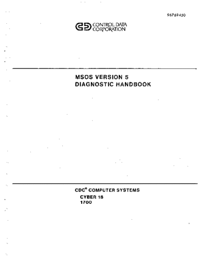 cdc 96769450D MSOS Version 5 Diagnostic Handbook Jan81  . Rare and Ancient Equipment cdc 1700 msos 96769450D_MSOS_Version_5_Diagnostic_Handbook_Jan81.pdf