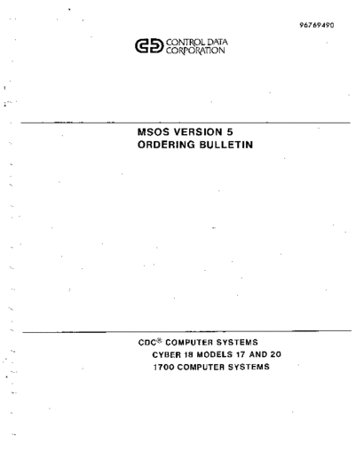 cdc 96769490B MSOS Version 5 Ordering Bulletin Dec79  . Rare and Ancient Equipment cdc 1700 msos 96769490B_MSOS_Version_5_Ordering_Bulletin_Dec79.pdf