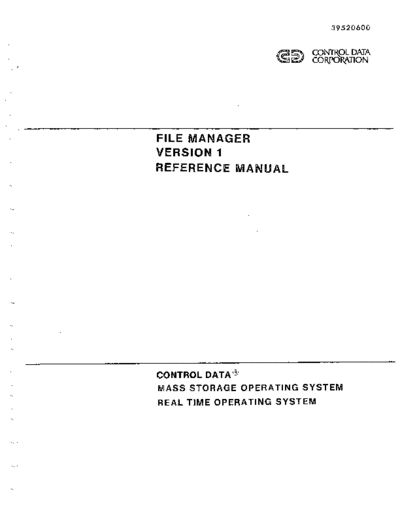 cdc 39520600D File Manager Version 1 Sep76  . Rare and Ancient Equipment cdc 1700 msos 39520600D_File_Manager_Version_1_Sep76.pdf