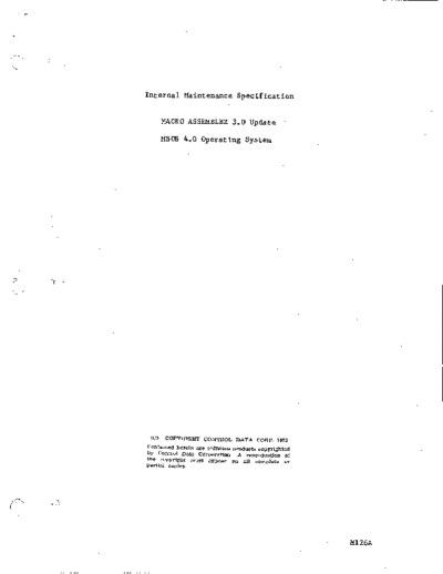 cdc M126A MSOS 4.0 Macro Asm 3.0 IMS 1973  . Rare and Ancient Equipment cdc 1700 msos M126A_MSOS_4.0_Macro_Asm_3.0_IMS_1973.pdf