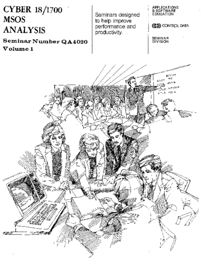 cdc QA4010-1C CYBER 18 MSOS Analysis Volume 1 Jun80  . Rare and Ancient Equipment cdc 1700 msos QA4010-1C_CYBER_18_MSOS_Analysis_Volume_1_Jun80.pdf