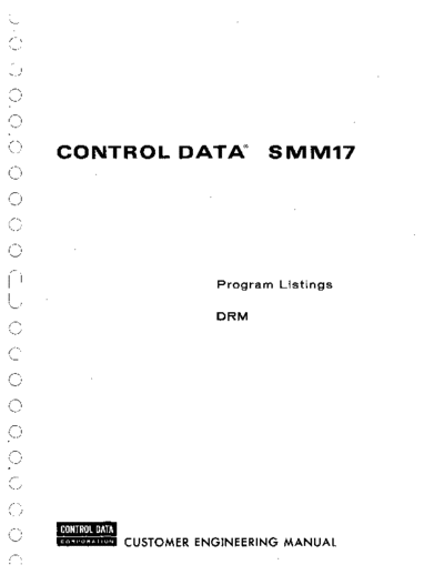 cdc 60412800D SMM17 Program Listings DRM Feb75  . Rare and Ancient Equipment cdc 1700 smm17 60412800D_SMM17_Program_Listings_DRM_Feb75.pdf