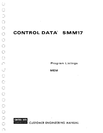 cdc 60220100F SMM17 Program Listings MEM Feb75  . Rare and Ancient Equipment cdc 1700 smm17 60220100F_SMM17_Program_Listings_MEM_Feb75.pdf