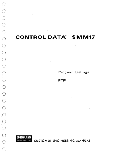 cdc 60220300E SMM17 Program Listings PTP Feb75  . Rare and Ancient Equipment cdc 1700 smm17 60220300E_SMM17_Program_Listings_PTP_Feb75.pdf
