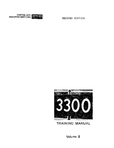 cdc 60158800A 3300cpuVol2 Aug68  . Rare and Ancient Equipment cdc 3x00 24bit 60158800A_3300cpuVol2_Aug68.pdf