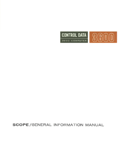 cdc 532 SCOPE GeneralInfo Oct63  . Rare and Ancient Equipment cdc 3x00 48bit 532_SCOPE_GeneralInfo_Oct63.pdf