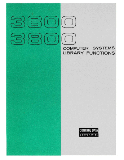 cdc 60056400B LibraryFunctions Jul66  . Rare and Ancient Equipment cdc 3x00 48bit 60056400B_LibraryFunctions_Jul66.pdf