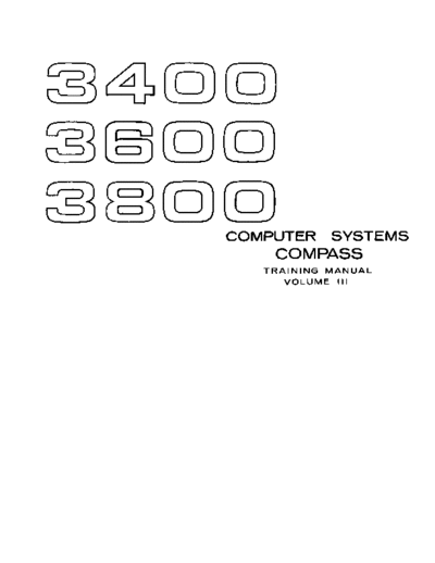 cdc 60166700B CompasssTrainingMan Vol3 Apr67  . Rare and Ancient Equipment cdc 3x00 48bit 60166700B_CompasssTrainingMan_Vol3_Apr67.pdf