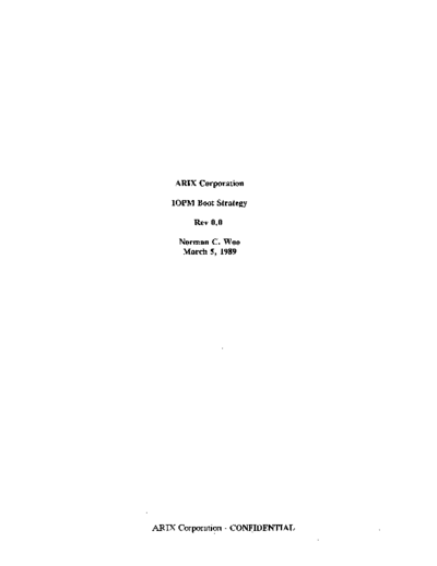 arete_arix IOPM Boot Strategy Mar89  . Rare and Ancient Equipment arete_arix s90 iopm IOPM_Boot_Strategy_Mar89.pdf