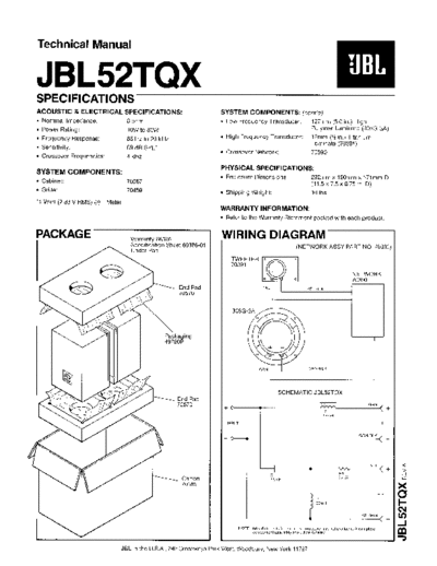 JBL hfe jbl 52tqx technical manual en  JBL Audio 52TQX hfe_jbl_52tqx_technical_manual_en.pdf