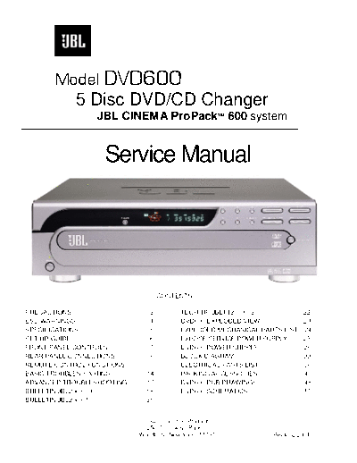 JBL hfe   dvd600 service en  JBL Audio DVD600 hfe_jbl_dvd600_service_en.pdf