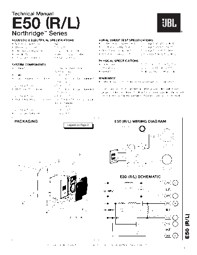 JBL hfe jbl e50 technical manual en  JBL Audio E50 hfe_jbl_e50_technical_manual_en.pdf