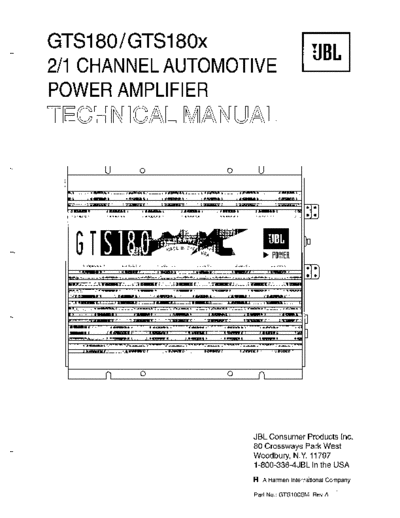 JBL hfe jbl gts180 180x service en  JBL Audio GTS180 hfe_jbl_gts180_180x_service_en.pdf