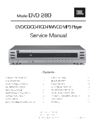 JBL hfe jbl dvd 280 service en  JBL Audio DVD 280 hfe_jbl_dvd_280_service_en.pdf