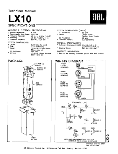 JBL hfe jbl lx10 technical manual en  JBL Audio LX10 hfe_jbl_lx10_technical_manual_en.pdf