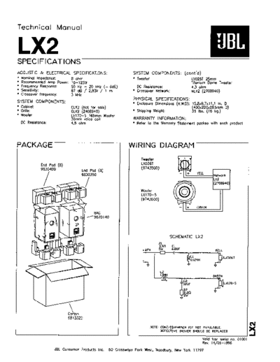 JBL hfe jbl lx2 technical manual en  JBL Audio LX2 hfe_jbl_lx2_technical_manual_en.pdf