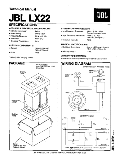 JBL hfe jbl lx22 technical manual en  JBL Audio LX22 hfe_jbl_lx22_technical_manual_en.pdf