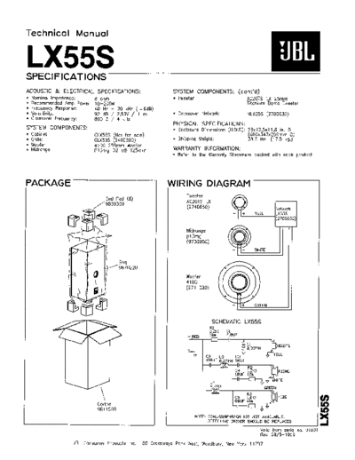 JBL hfe   lx55s technical manual en  JBL Audio LX55S hfe_jbl_lx55s_technical_manual_en.pdf