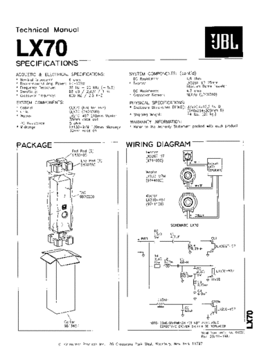 JBL hfe   lx70 technical manual en  JBL Audio LX70 hfe_jbl_lx70_technical_manual_en.pdf