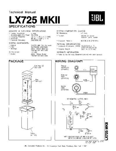 JBL hfe jbl lx725 mkii technical manual en  JBL Audio LX725 hfe_jbl_lx725_mkii_technical_manual_en.pdf