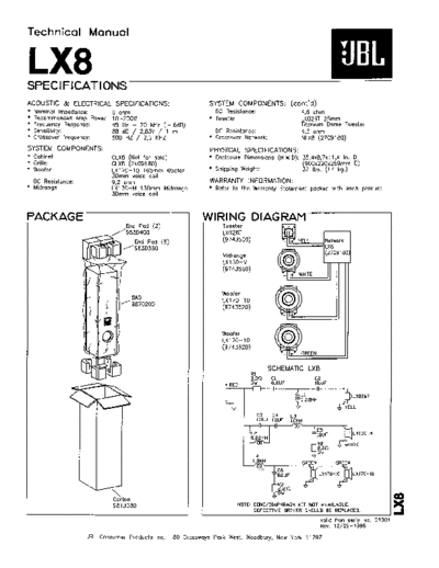 JBL hfe jbl lx8 technical manual en  JBL Audio LX8 hfe_jbl_lx8_technical_manual_en.pdf