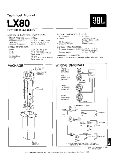 JBL hfe jbl lx80 technical manual en  JBL Audio LX80 hfe_jbl_lx80_technical_manual_en.pdf