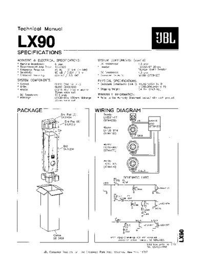 JBL hfe jbl lx90 technical manual en  JBL Audio LX90 hfe_jbl_lx90_technical_manual_en.pdf