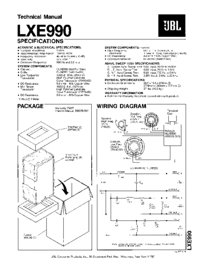 JBL hfe   lxe990 technical manual en  JBL Audio LXE990 hfe_jbl_lxe990_technical_manual_en.pdf