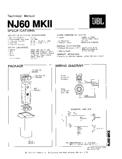 JBL hfe jbl nj60 mkii technical manual en  JBL Audio NJ60 hfe_jbl_nj60_mkii_technical_manual_en.pdf