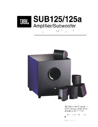 JBL sub125_sm_697  JBL Audio SUB125 sub125_sm_697.pdf