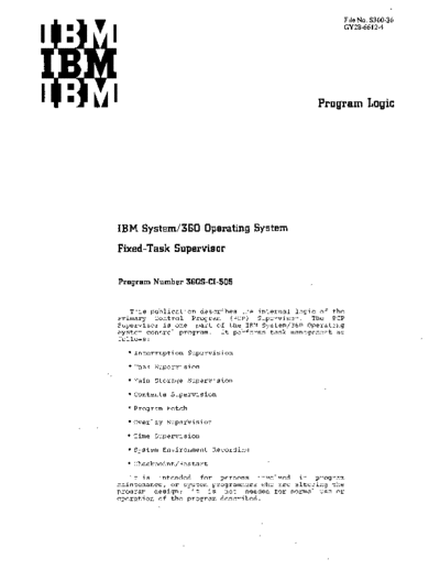 IBM GY28-6612-4 Fixed-Task Supervisor PLM Nov68  IBM 360 os R17_Nov68 plm GY28-6612-4_Fixed-Task_Supervisor_PLM_Nov68.pdf