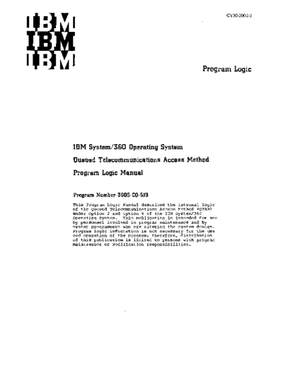IBM GY30-2002-2 QTAM PLM Rel 17 Nov68  IBM 360 os qtam plm GY30-2002-2_QTAM_PLM_Rel_17_Nov68.pdf