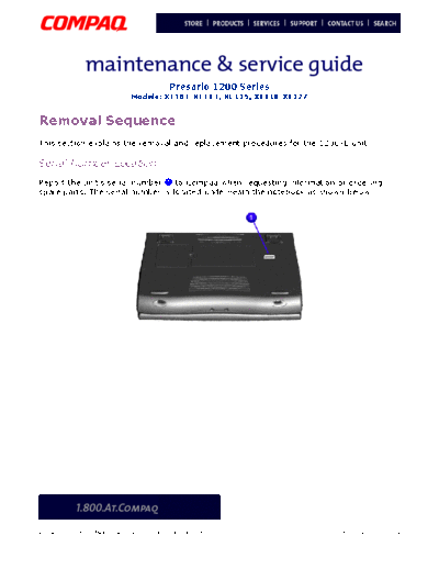 COMPAQ Compaq Presario 1200 Series  COMPAQ Note book Compaq Presario 1200 Series.pdf