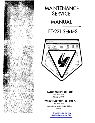 YAESU FT221  YAESU FT221.pdf