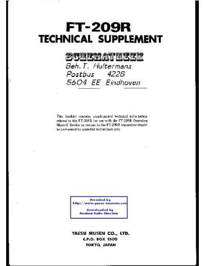 YAESU FT209R  YAESU FT209R.pdf