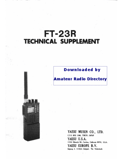 YAESU FT23R  YAESU FT23R.pdf