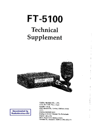 YAESU FT5100  YAESU FT5100.pdf