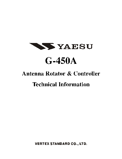 YAESU G-450A SM  YAESU G-450A_SM.pdf