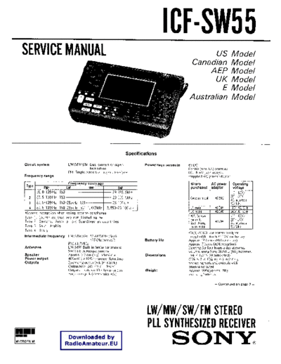 Sony Sony ICF-SW55 serv  Sony Sony_ICF-SW55_serv.pdf