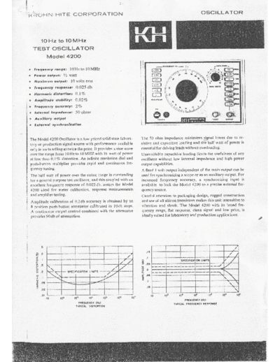 Krohn-Hite krohn hite 4200  Krohn-Hite krohn_hite_4200.pdf