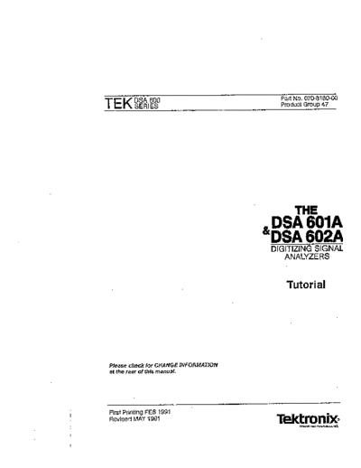 Tektronix TEK DSA 601A 252C 602A Tutorial  Tektronix TEK DSA 601A_252C 602A Tutorial.pdf