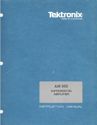Tektronix AM502  Tektronix AM502.pdf