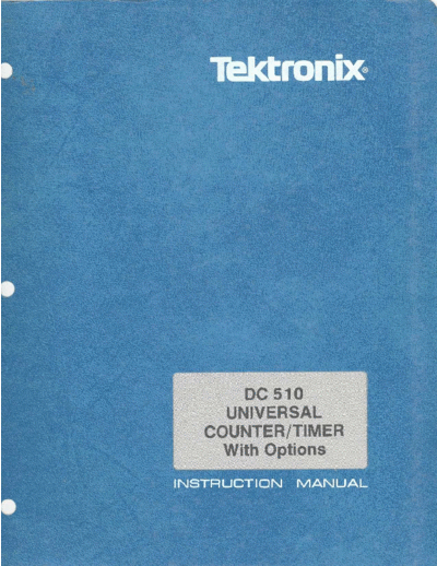 Tektronix DC510   Tektronix DC510 .pdf